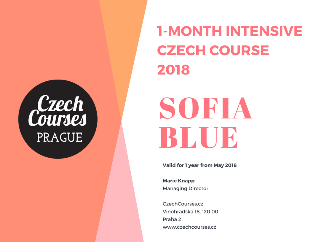 CzechCourses.cz Voucher